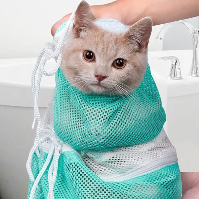 Pet Grooming Restraint Bag - Scratch Resistant Mesh