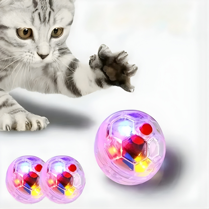 Interactive LED Cat Toy Ball - Flashing Chase Toy