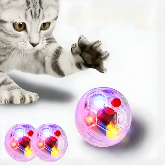 Interactive LED Cat Toy Ball - Flashing Chase Toy