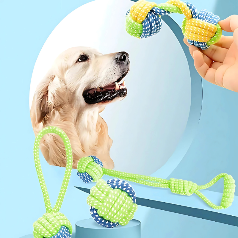 Durable Dog Chew Toy - Interactive Dental Toy