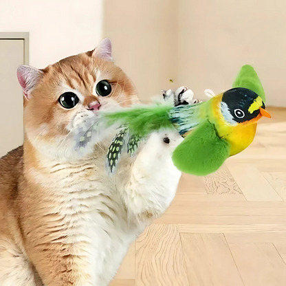 Realistic Bird Cat Toy - Plush Sound Toy