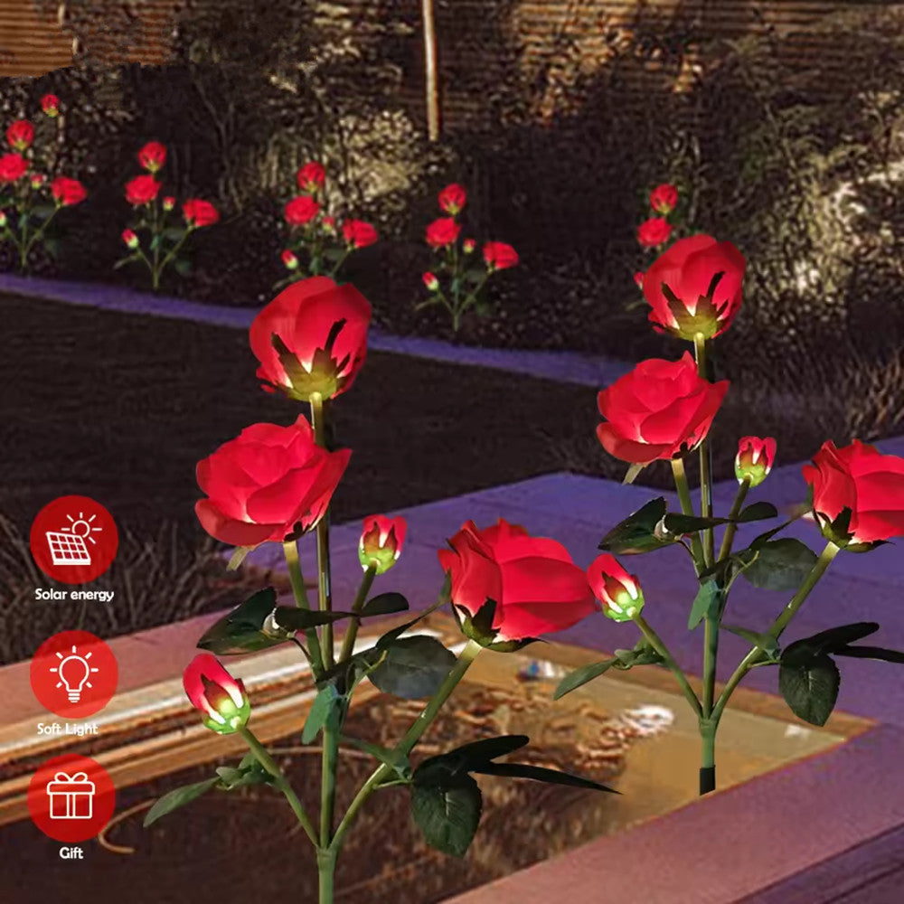 Solar Rose Garden Lights – Decorative Outdoor Flower Lamp
