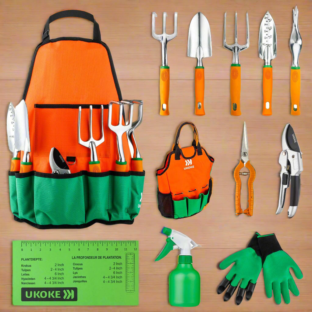 12-Piece Gardening Tool Set – Ergonomic Aluminum Kit