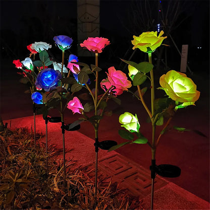 Solar Rose Garden Lights – Decorative Outdoor Flower Lamp