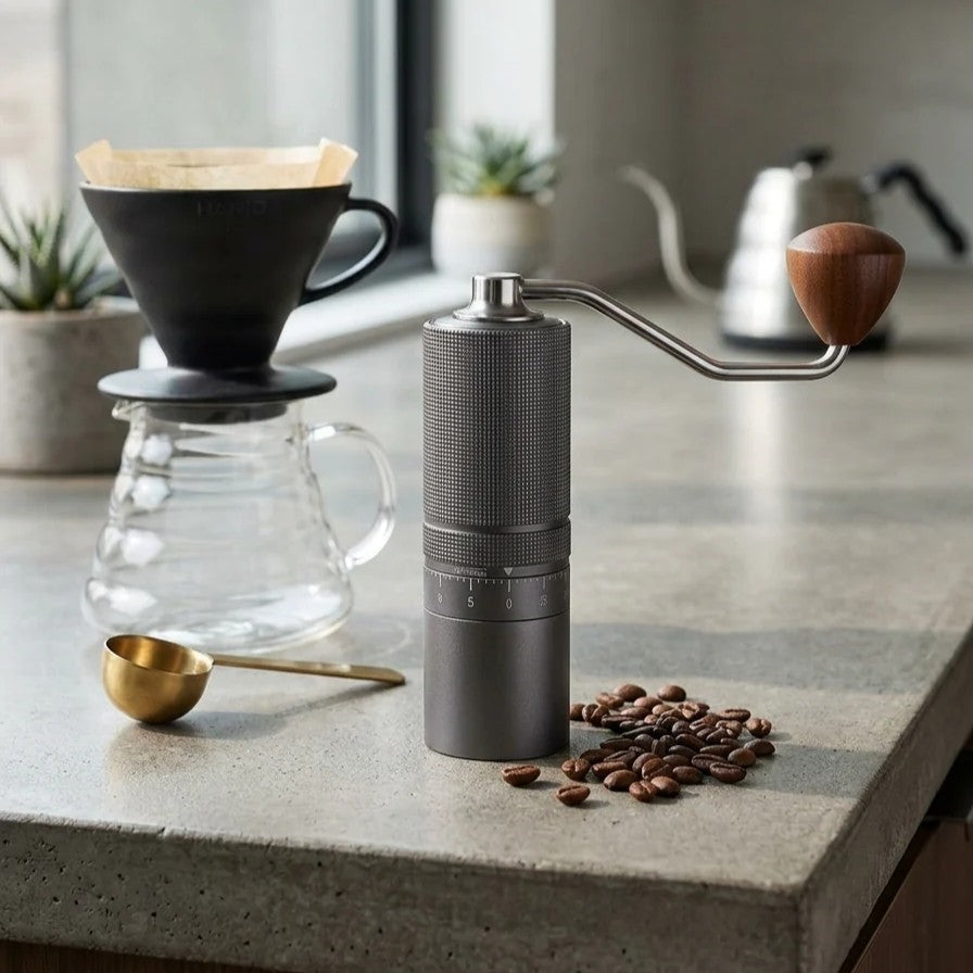 Manual Coffee Grinder 7-Core Steel for Espresso & Drip