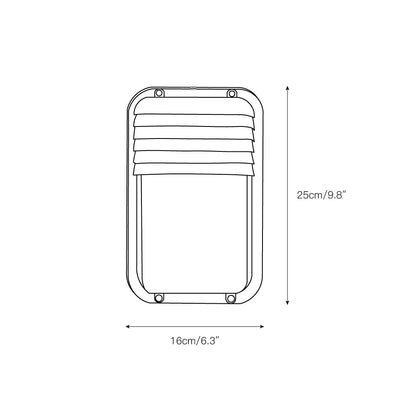 Outdoor Aluminium Wall Sconce with Opaque Glass Shade – image 5