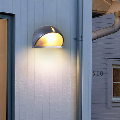 Outdoor Aluminium Wall Sconce with Opaque Glass Shade – image 13