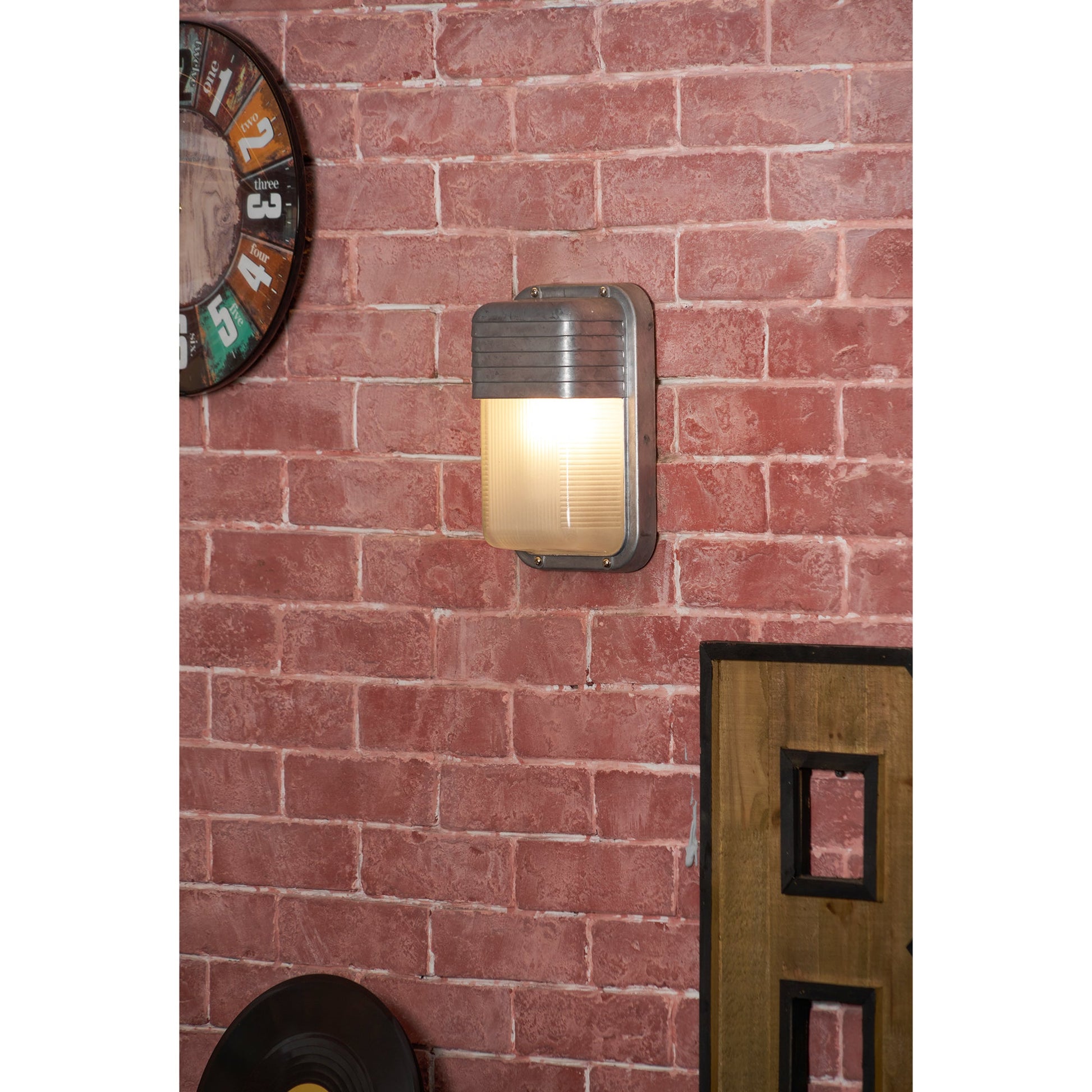 Outdoor Aluminium Wall Sconce with Opaque Glass Shade – image 34