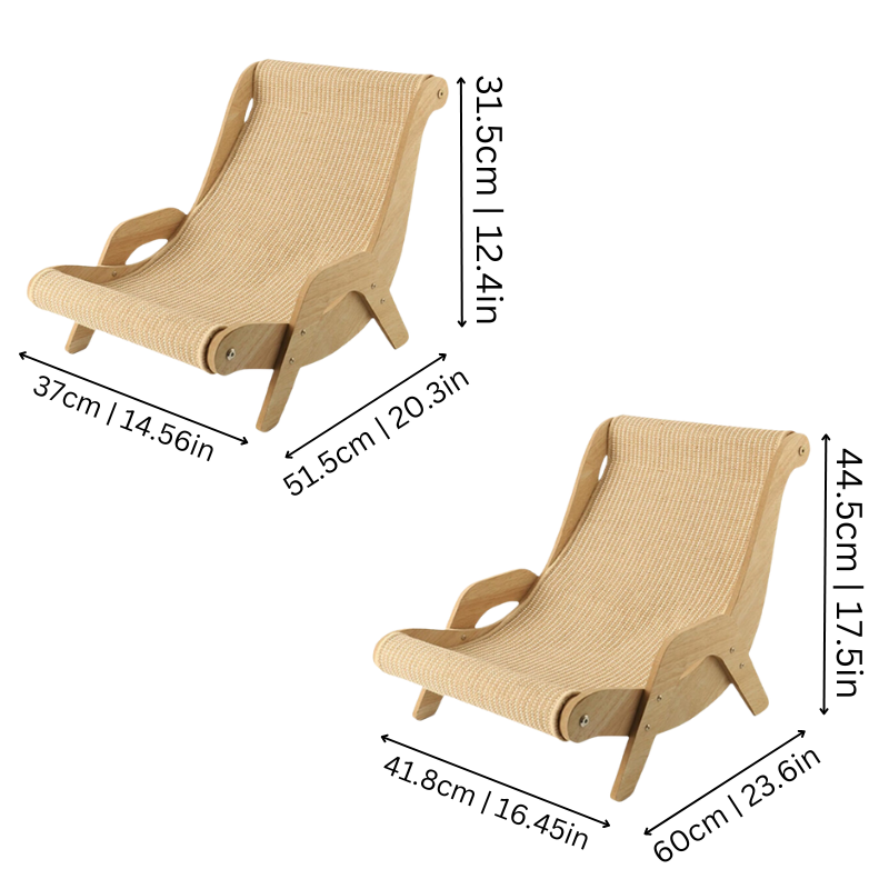 Cat Scratcher Lounge Chair - Modern Cat Furniture