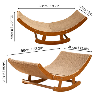 Cat Scratcher Bed - Lounge & Play Combo Design