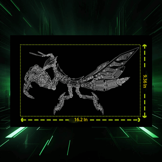 3D Metal Mechanical Mantis Model Kit 1200+ Pieces - Insect Puzzle Assembly