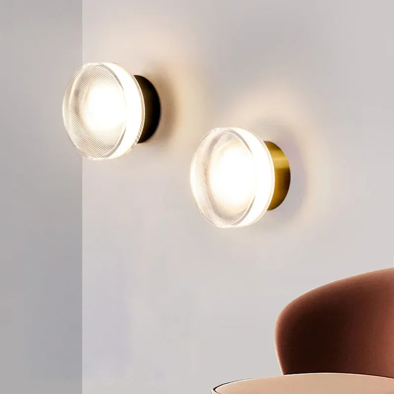 Modern Round Wall Lamp Ambient Indoor Light