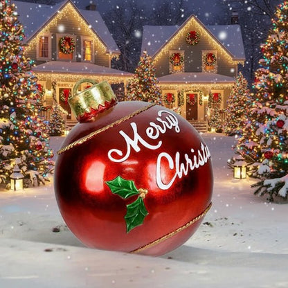 Large Outdoor Christmas Baubles Weatherproof Set