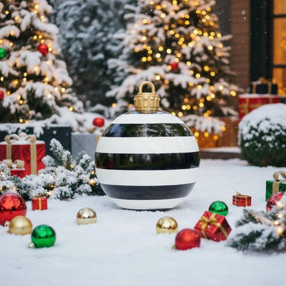 Large Outdoor Christmas Baubles Weatherproof Set