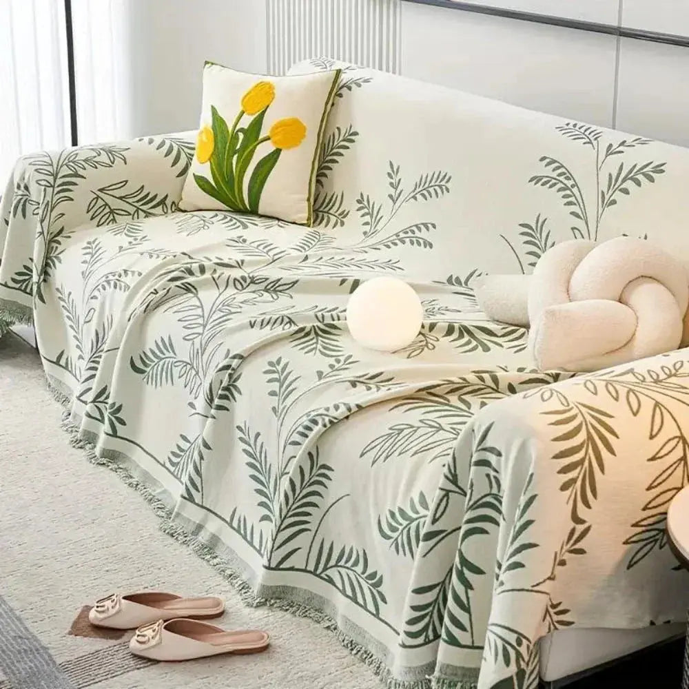 Chenille Jacquard Couch Cover
