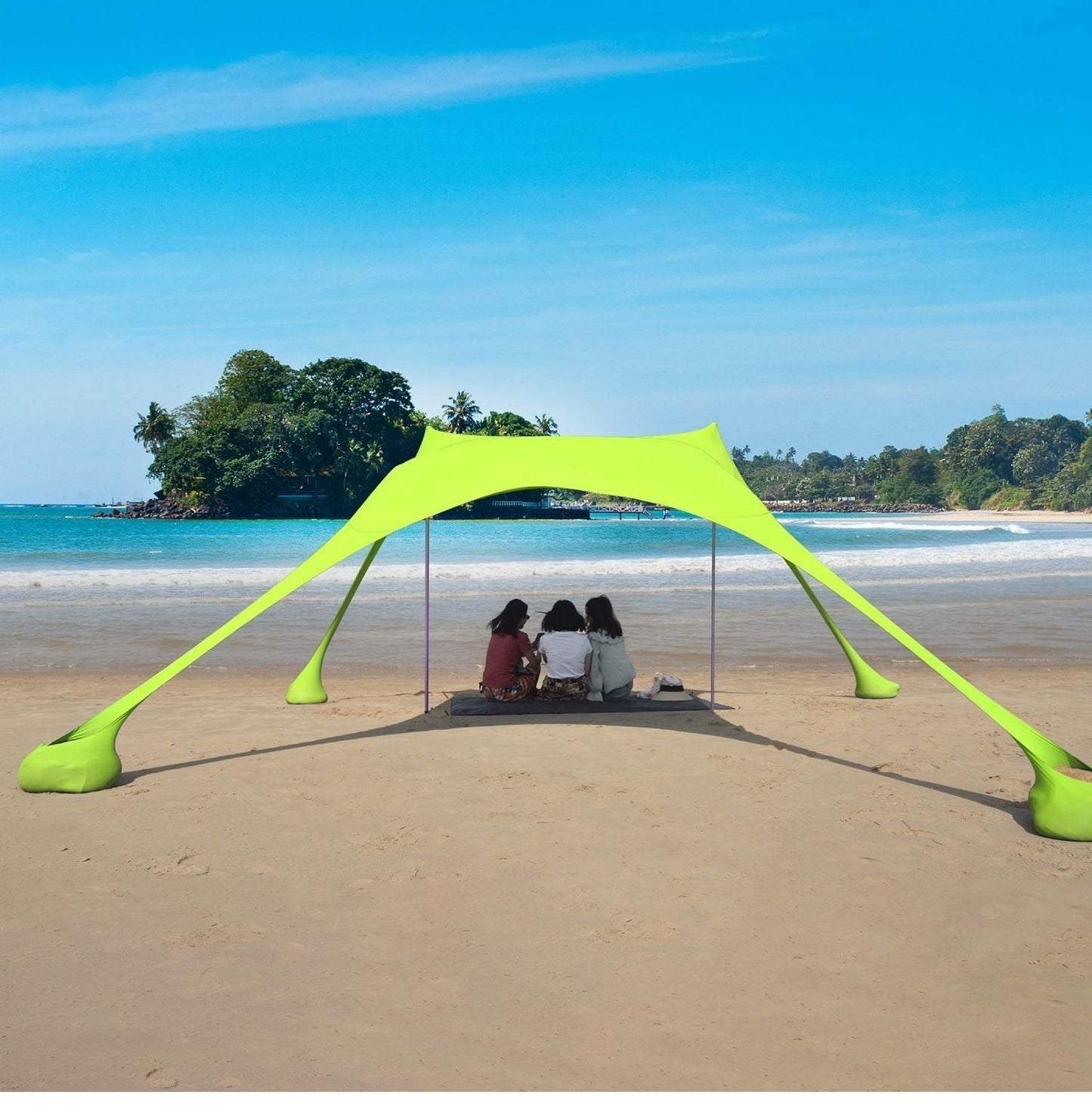 Sun sail for beach and garden – UV protection in 5 colors