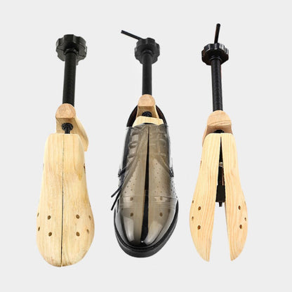 Adjustable wooden shoe tree for men and women
