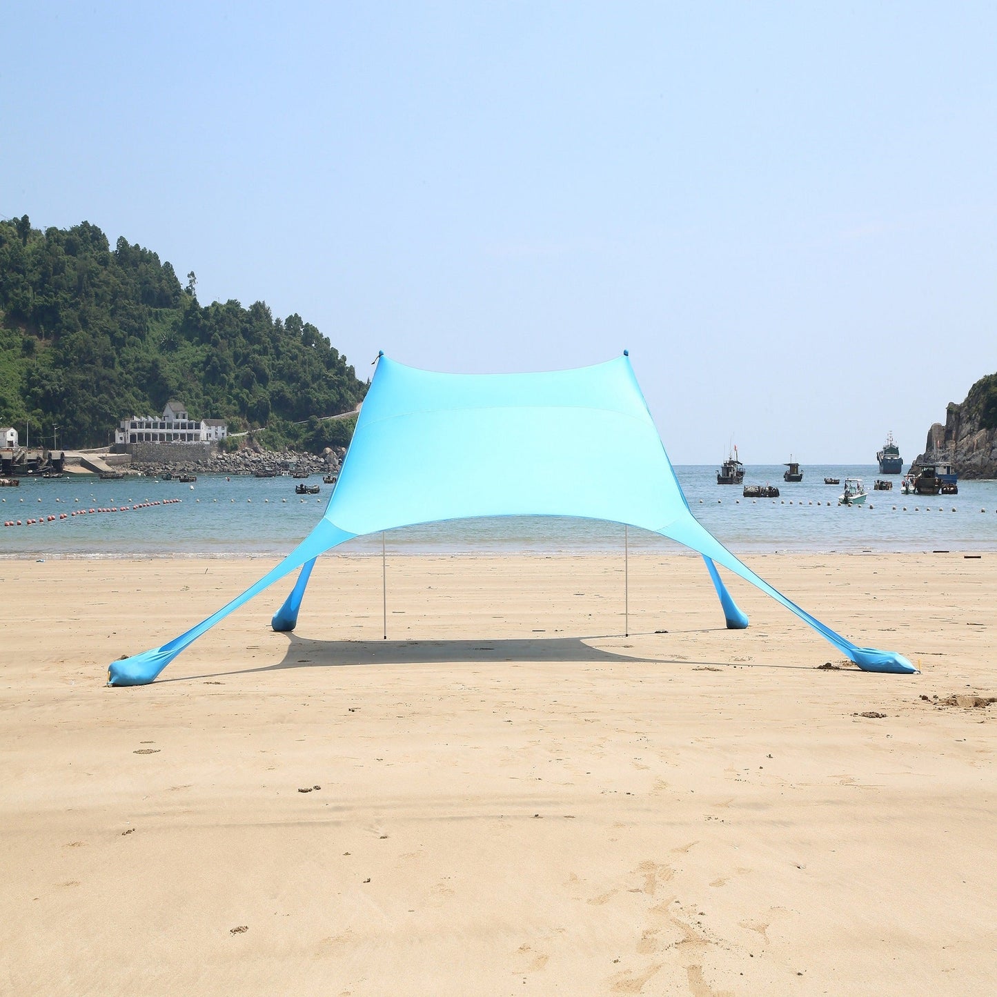 Sun sail for beach and garden – UV protection in 5 colors