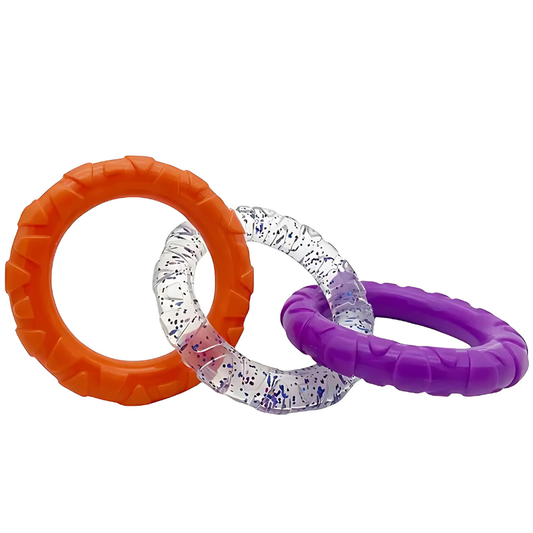 Ring Dog Chew Toy Teething Relief Durable Toy