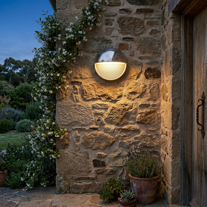 Outdoor Aluminium Wall Sconce with Opaque Glass Shade – image 24