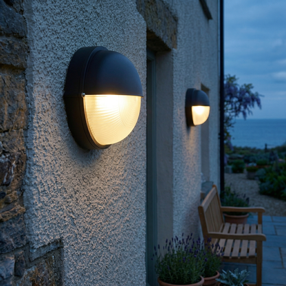 Outdoor Aluminium Wall Sconce with Opaque Glass Shade – image 22