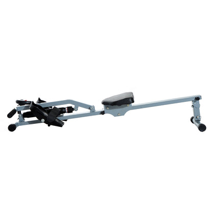 Rowing Machine with Advanced Monitoring - Full-Body Workout and Cardio Training Equipment - Ideal for Home Gym Enthusiasts