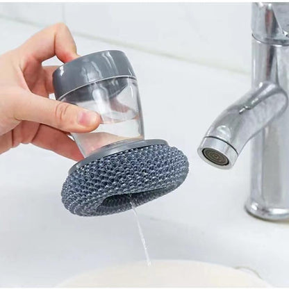 Soap-Dispensing Kitchen Cleaning Brush