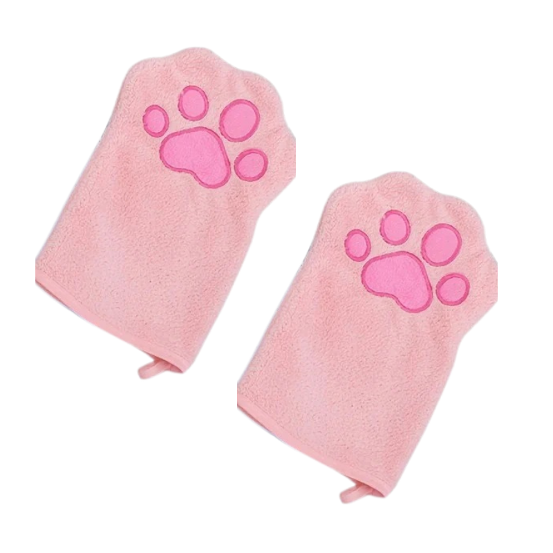 Pet Bath Gloves - Absorbent Grooming Mitts
