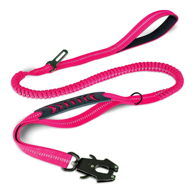 Heavy-Duty Reflective Dog Leash - Shock Absorbing