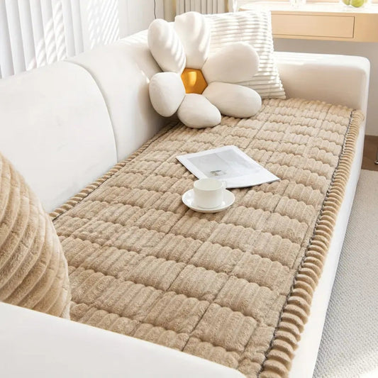 Stretch Sofa Cover – Pleated Elastic Couch Protector