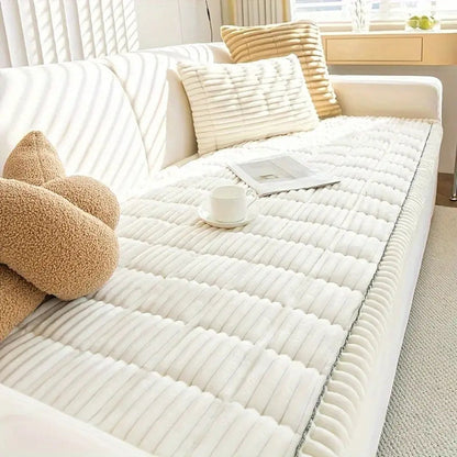 Stretch Sofa Cover – Pleated Elastic Couch Protector