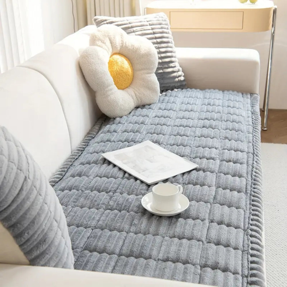 Stretch Sofa Cover – Pleated Elastic Couch Protector