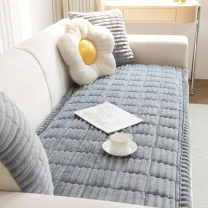 Stretch Sofa Cover – Pleated Elastic Couch Protector