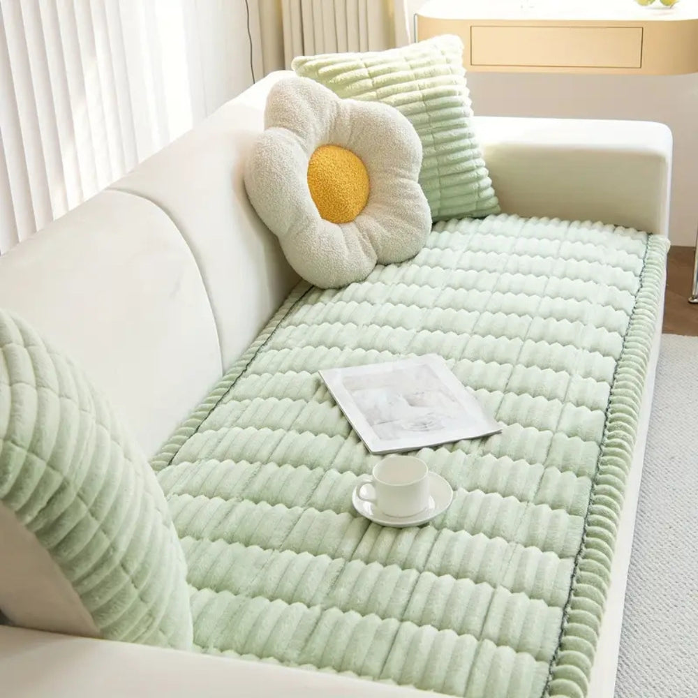 Stretch Sofa Cover – Pleated Elastic Couch Protector