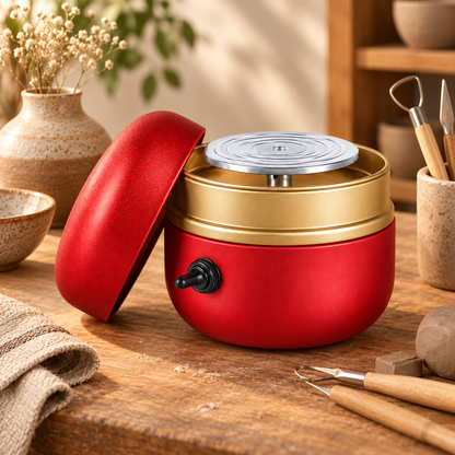 Compact Portable Pottery Wheel for Clay Projects