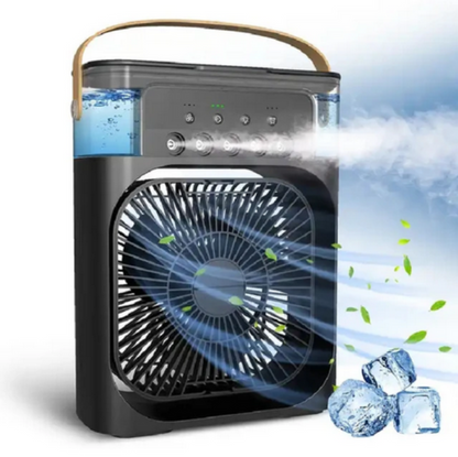 Portable USB Desktop Fan – Compact Air Cooling Fan, Multi-Speed, USB Powered | White & Black