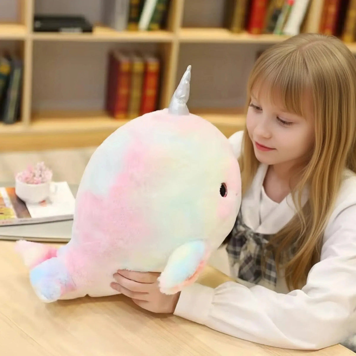 Narwhal Plush Rainbow Toy