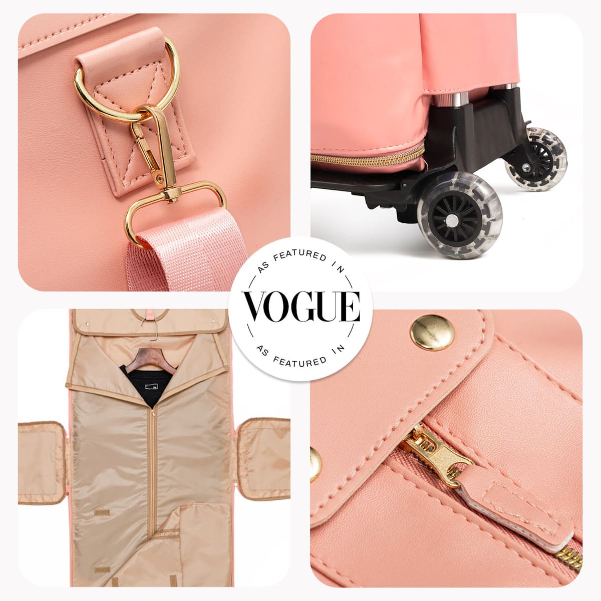 Cabin Travel Bag with Hanging System, Shoe Compartment and Pockets