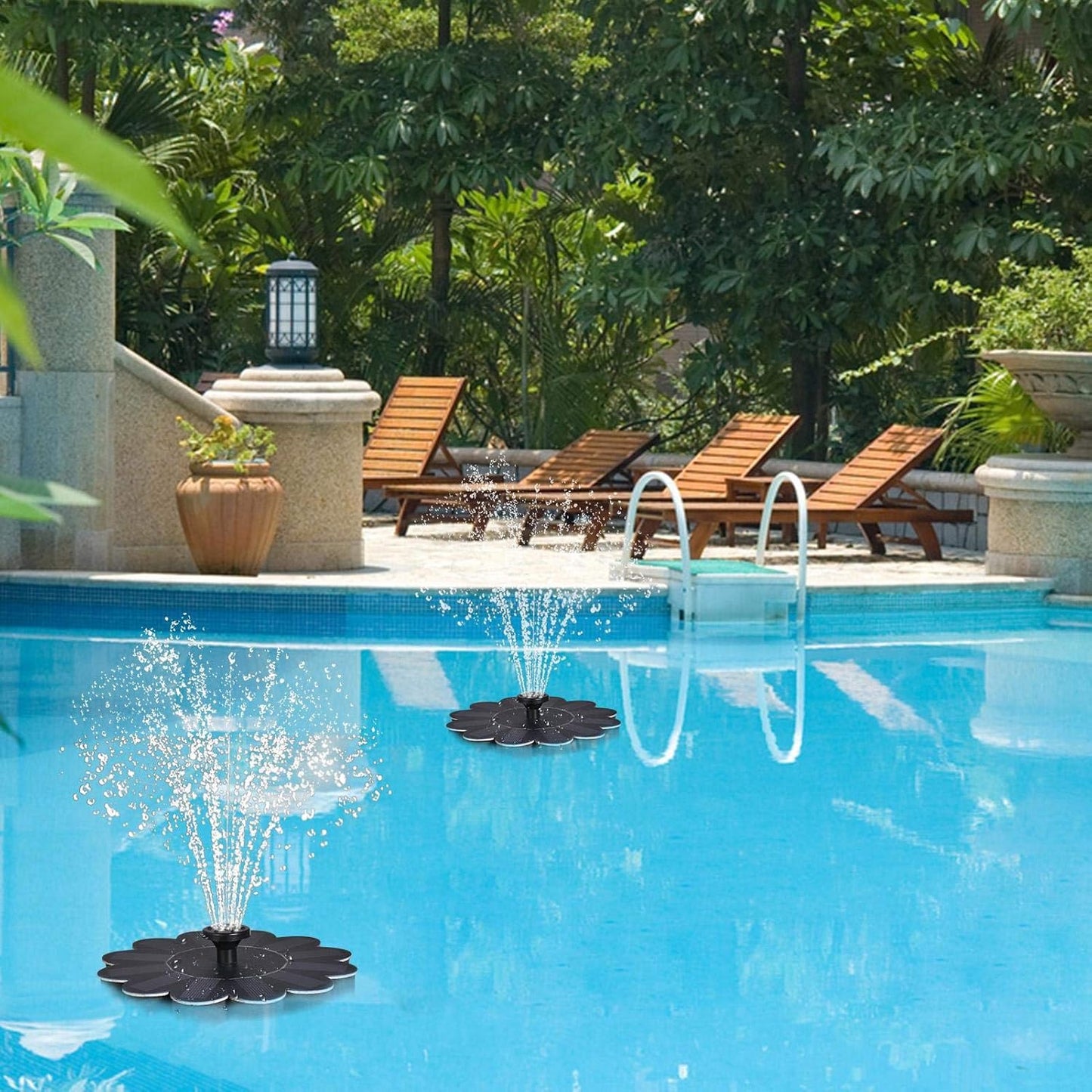 Flower Solar Fountain for Ponds & Bird Baths