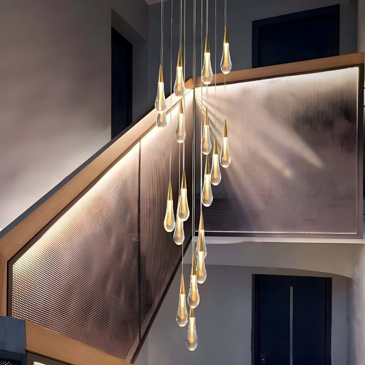 Dimmable Crystal Raindrop LED Chandelier – image 11