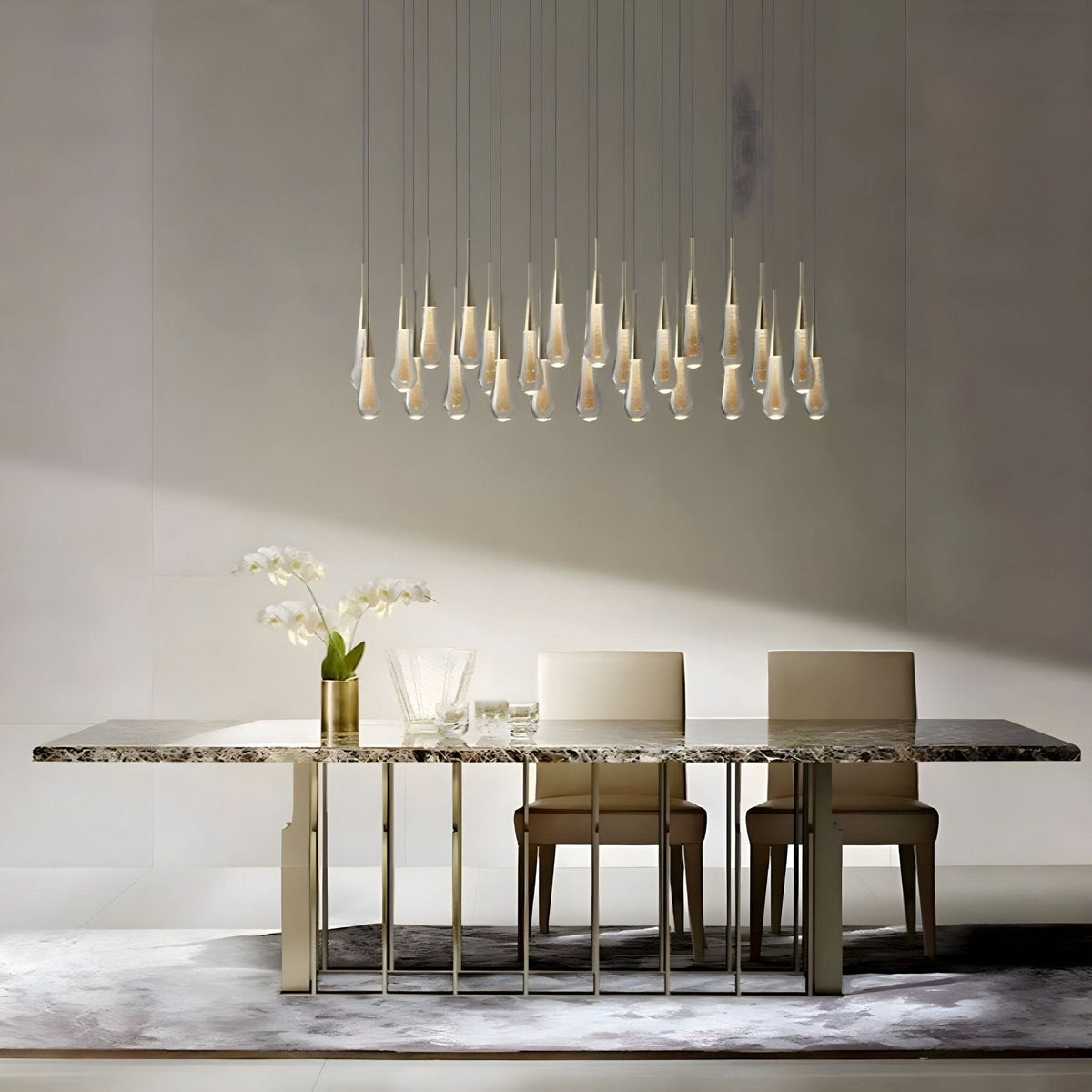 Dimmable Crystal Raindrop LED Chandelier – image 14