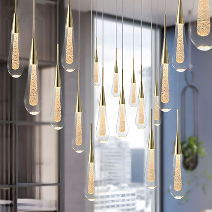 Dimmable Crystal Raindrop LED Chandelier – image 17