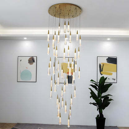 Dimmable Crystal Raindrop LED Chandelier – image 19