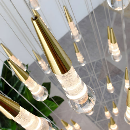 Dimmable Crystal Raindrop LED Chandelier – image 23