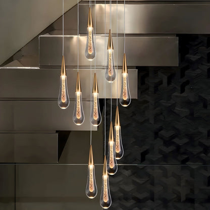 Dimmable Crystal Raindrop LED Chandelier – image 6