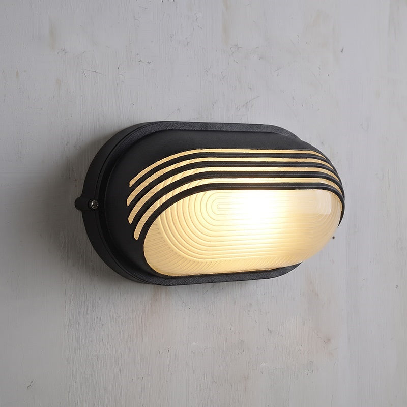 Outdoor Aluminium Wall Sconce with Opaque Glass Shade – image 77