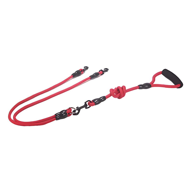 Dual Dog Leash Handle - No-Tangle Walking Grip