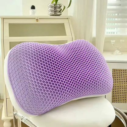Cat-Shaped Plush Support Pillow