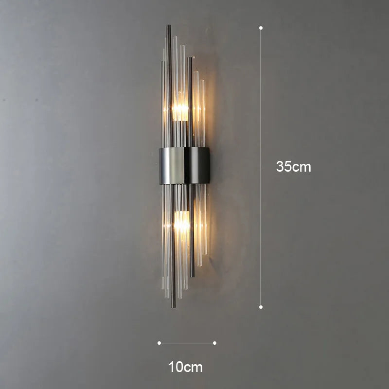 Gold LED Wall Lamp Elegant Indoor Lighting