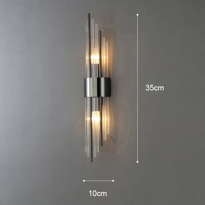 Gold LED Wall Lamp Elegant Indoor Lighting